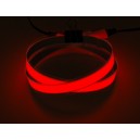 Red Electroluminescent (EL) Tape Strip - 100cm w/two connectors