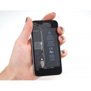 Clear No-Logo iPhone Replacement Back - iPhone 4