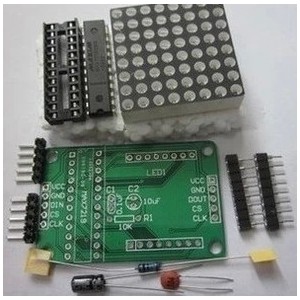 MAX7219 LED Matrix breakout board for Arduino or micro-controllers