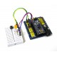 LED and Button on breadboard