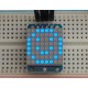 Adafruit Mini 8x8 LED Matrix w/I2C Backpack - Blue -