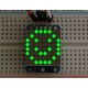 Adafruit Mini 8x8 LED Matrix w/I2C Backpack - Green -