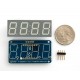 Adafruit 0.56" 4-Digit 7-Segment Display w/I2C Backpack - Yellow -