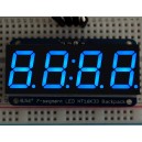 Adafruit 0.56" 4-Digit 7-Segment Display w/I2C Backpack - Blue - 