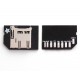 Low-profile microSD card adapter for Raspberry Pi